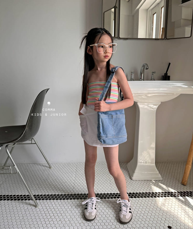 Comma - Korean Children Fashion - #kidsshorts - Rib Tube Top  - 8