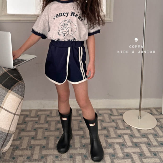 Comma - Korean Children Fashion - #kidsshorts - Two Line Wrap Shorts