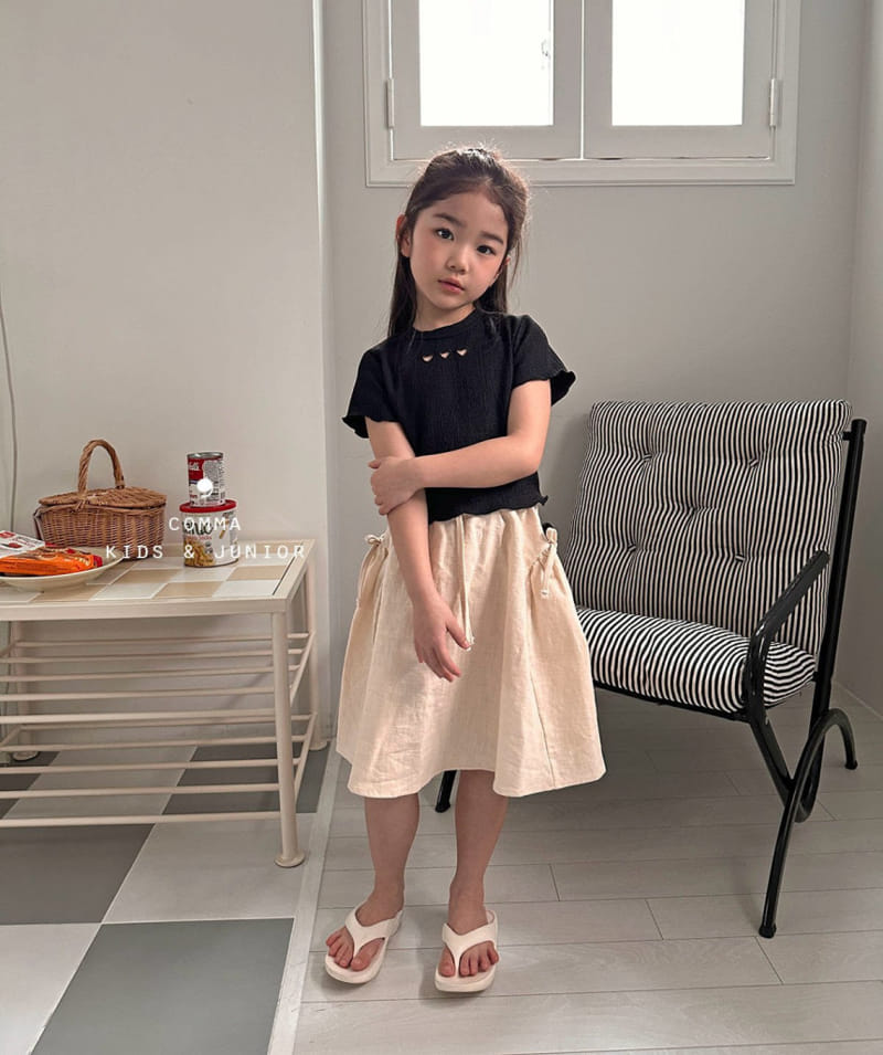 Comma - Korean Children Fashion - #kidsstore - Shirring Ribbon Skirt - 6