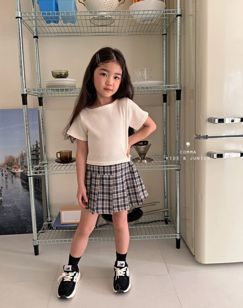 Comma - Korean Children Fashion - #kidsstore - Rib Crop Tee - 5