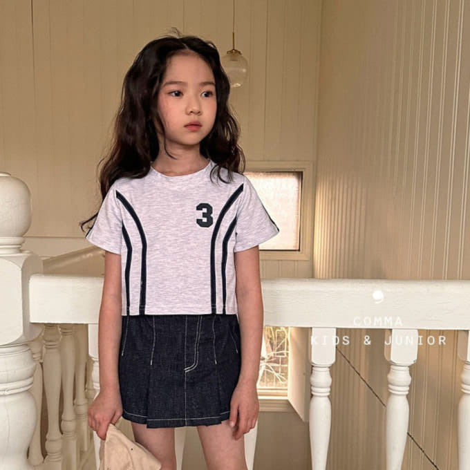 Comma - Korean Children Fashion - #kidsstore - 3 Two Line Tee