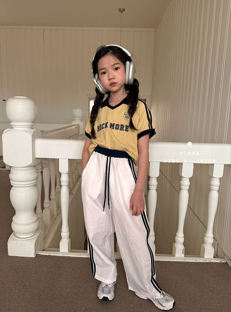 Comma - Korean Children Fashion - #kidsstore - Collar Two Line Tee - 11