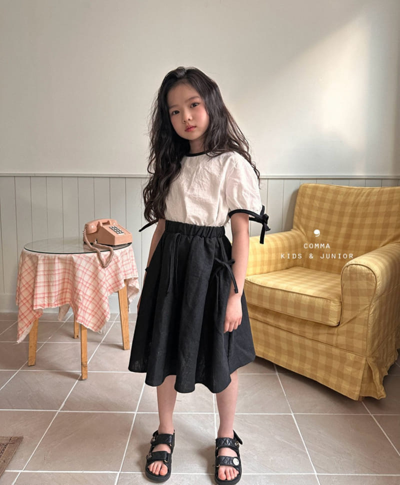 Comma - Korean Children Fashion - #kidsstore - Color Ribbon Blouse - 8