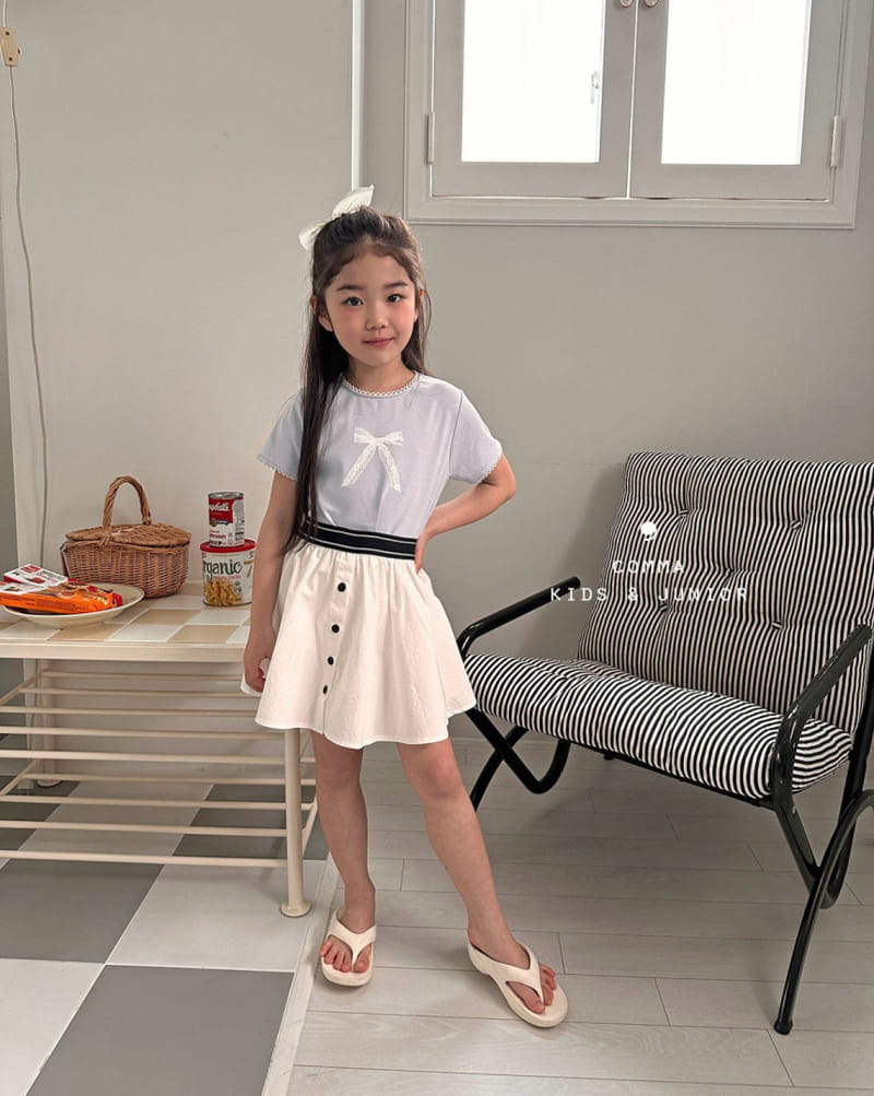 Comma - Korean Children Fashion - #kidzfashiontrend - Lace Tee - 8