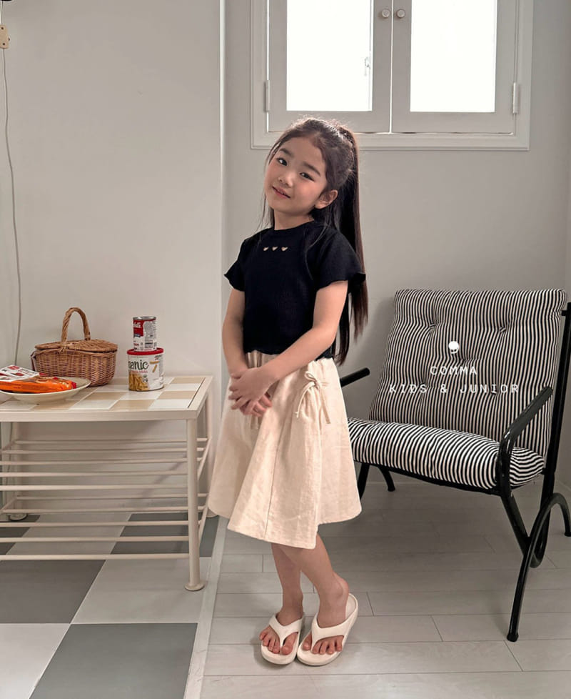 Comma - Korean Children Fashion - #kidzfashiontrend - Shirring Ribbon Skirt - 7