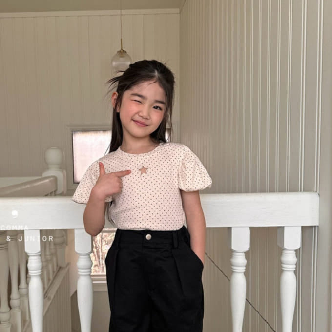 Comma - Korean Children Fashion - #kidzfashiontrend - Star Punching Tee
