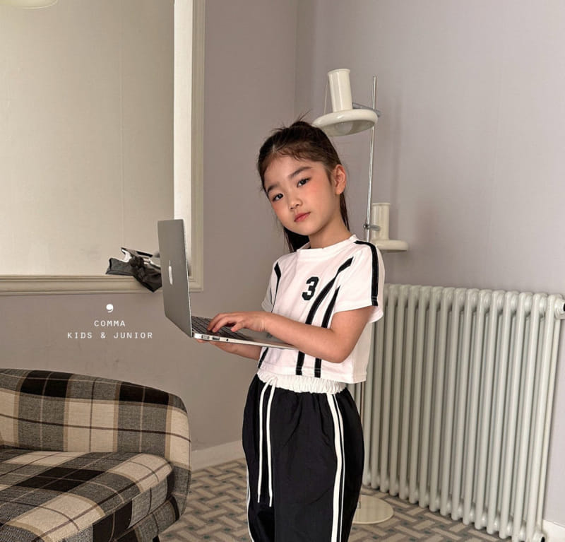 Comma - Korean Children Fashion - #kidzfashiontrend - 3 Two Line Tee - 2