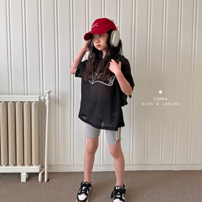 Comma - Korean Children Fashion - #kidzfashiontrend - Mesh Boxy Tee