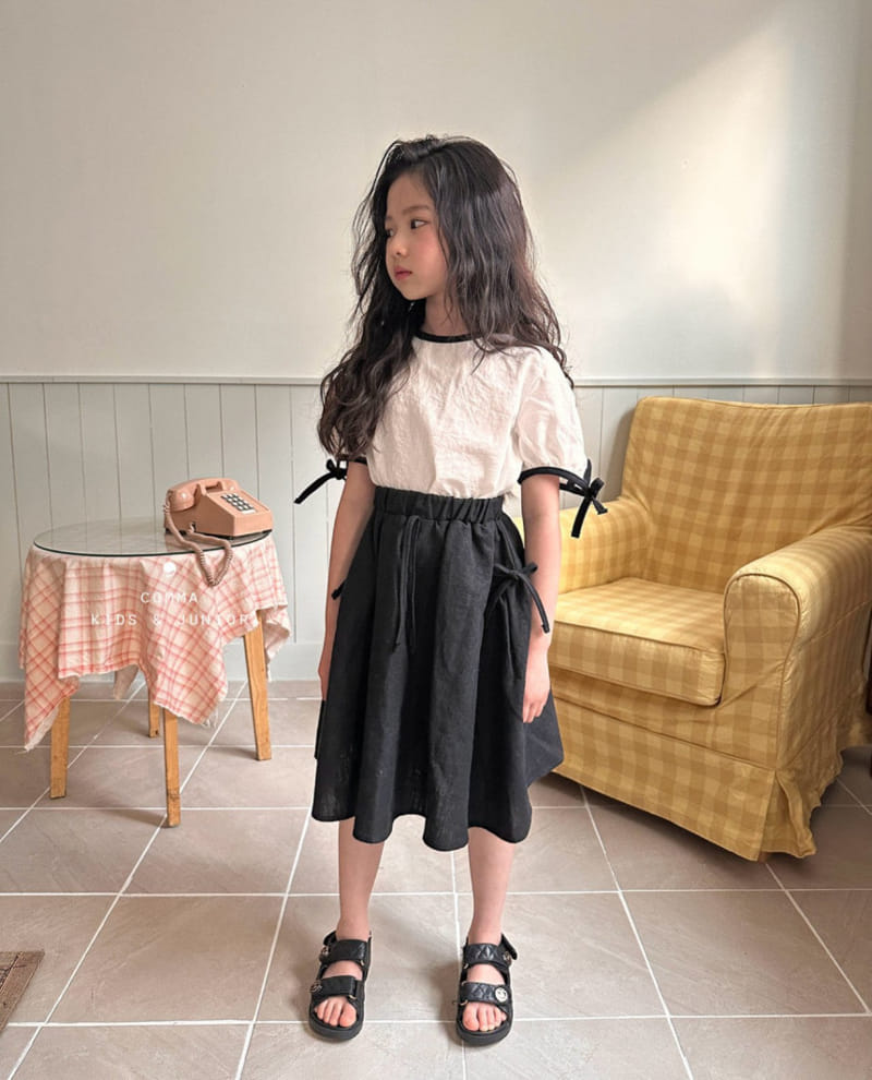 Comma - Korean Children Fashion - #kidzfashiontrend - Color Ribbon Blouse - 9