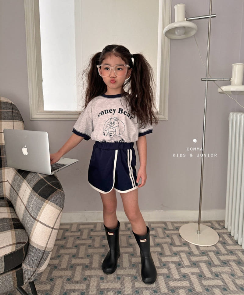 Comma - Korean Children Fashion - #littlefashionista - Two Line Wrap Shorts - 5