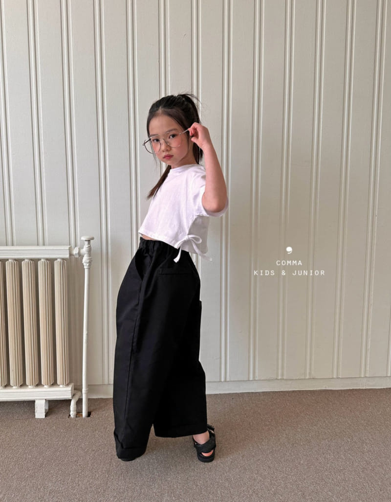 Comma - Korean Children Fashion - #Kfashion4kids - Slit Crop Tee - 4
