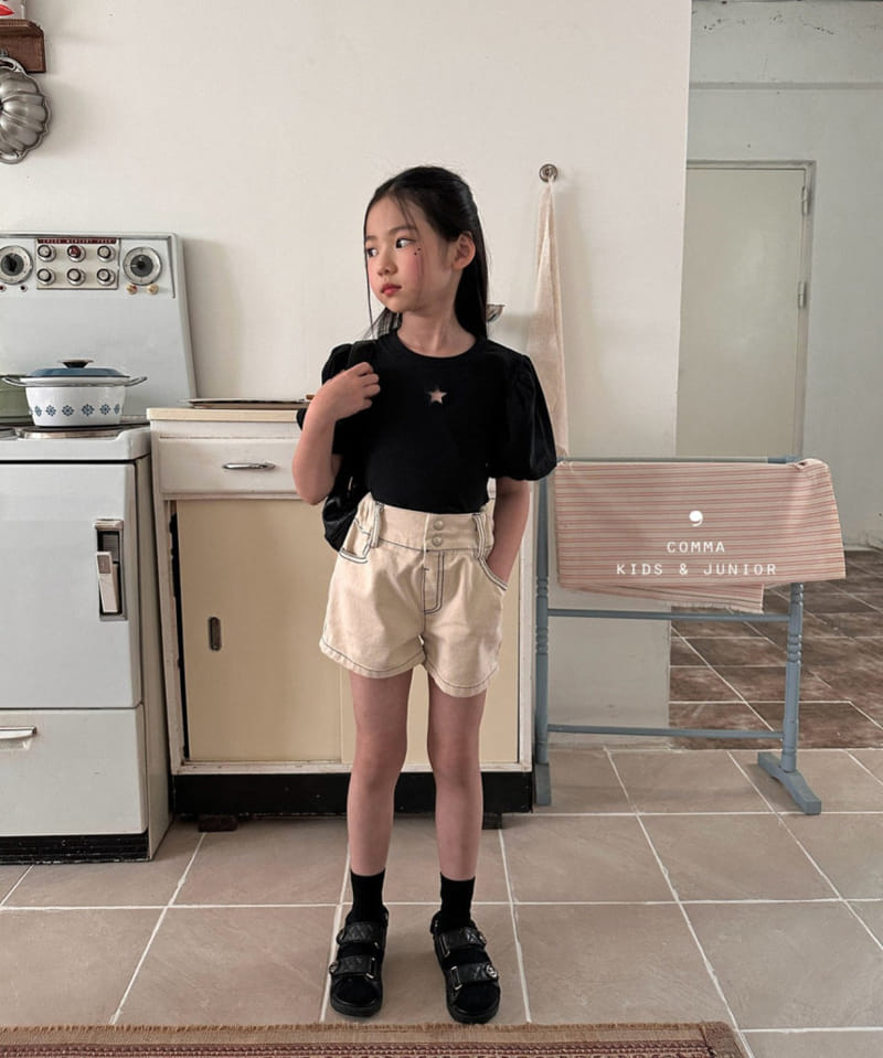 Comma - Korean Children Fashion - #littlefashionista - Star Punching Tee - 3