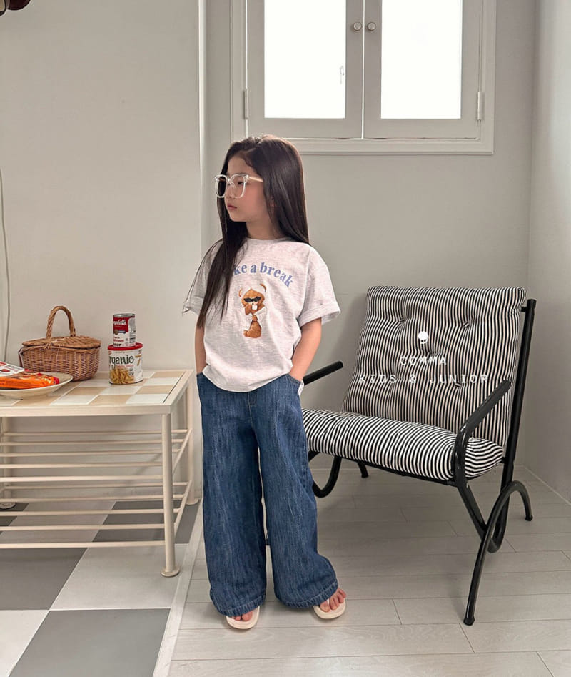 Comma - Korean Children Fashion - #littlefashionista - Jensa Bear Tee - 8