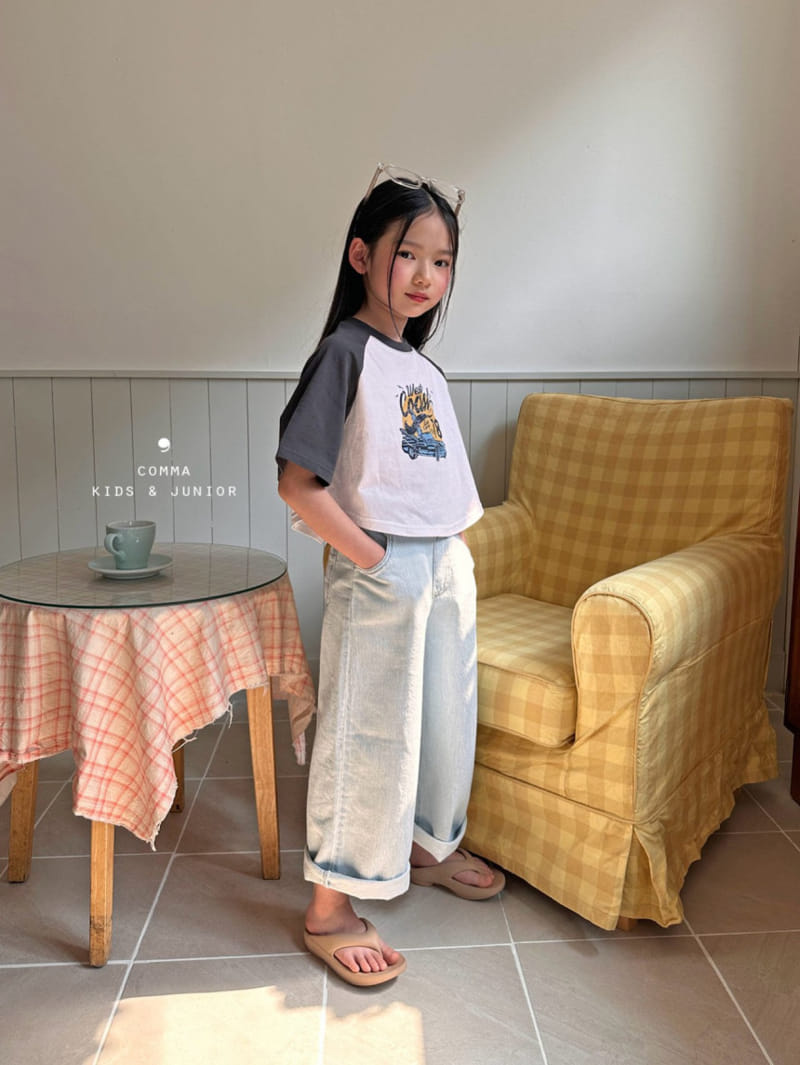 Comma - Korean Children Fashion - #magicofchildhood - Loose Raglan Tee - 6