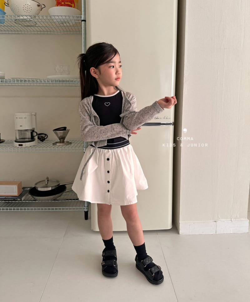 Comma - Korean Children Fashion - #magicofchildhood - Button Skirt - 4