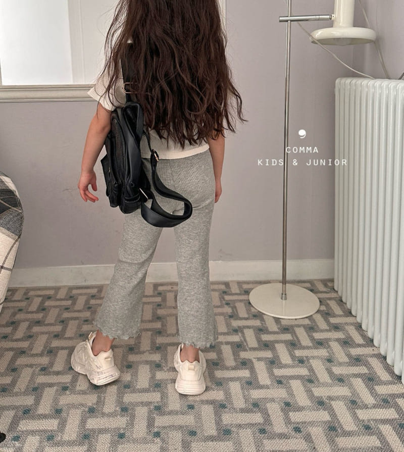 Comma - Korean Children Fashion - #minifashionista - Terry Boots Cut Pants - 2