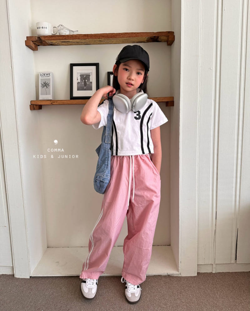 Comma - Korean Children Fashion - #minifashionista - Crunch Two Line Pants - 8