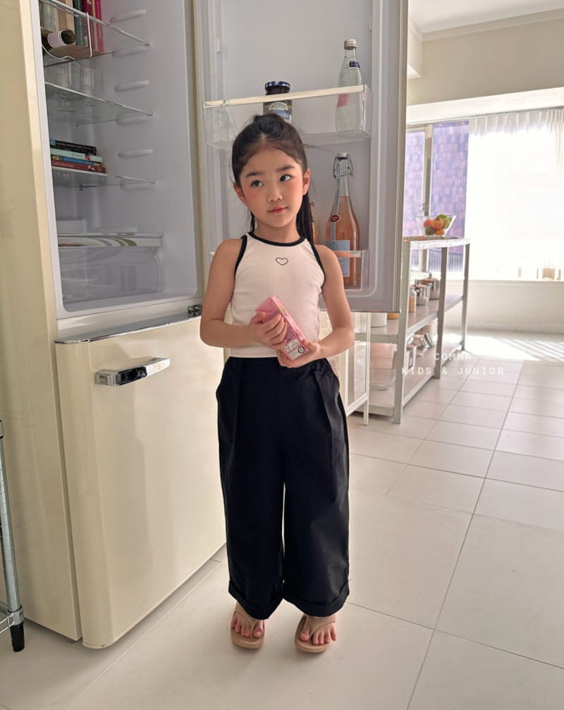 Comma - Korean Children Fashion - #minifashionista - Heart Sleeveless Tee - 3