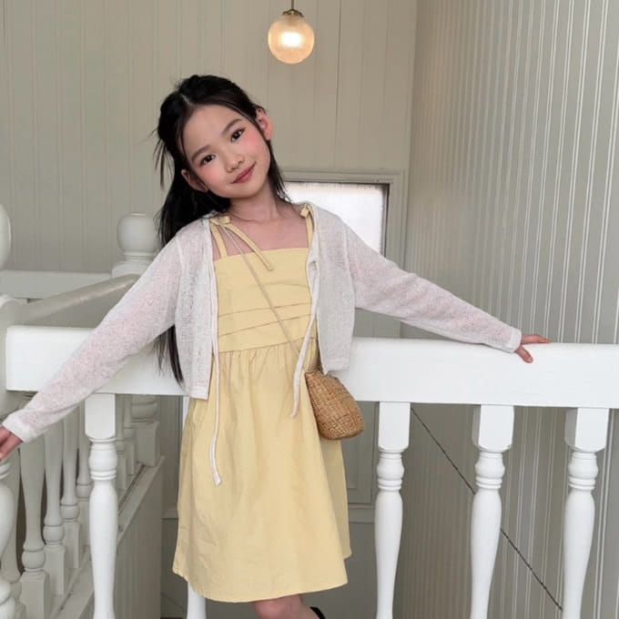 Comma - Korean Children Fashion - #minifashionista - Linen Summer Cardigan