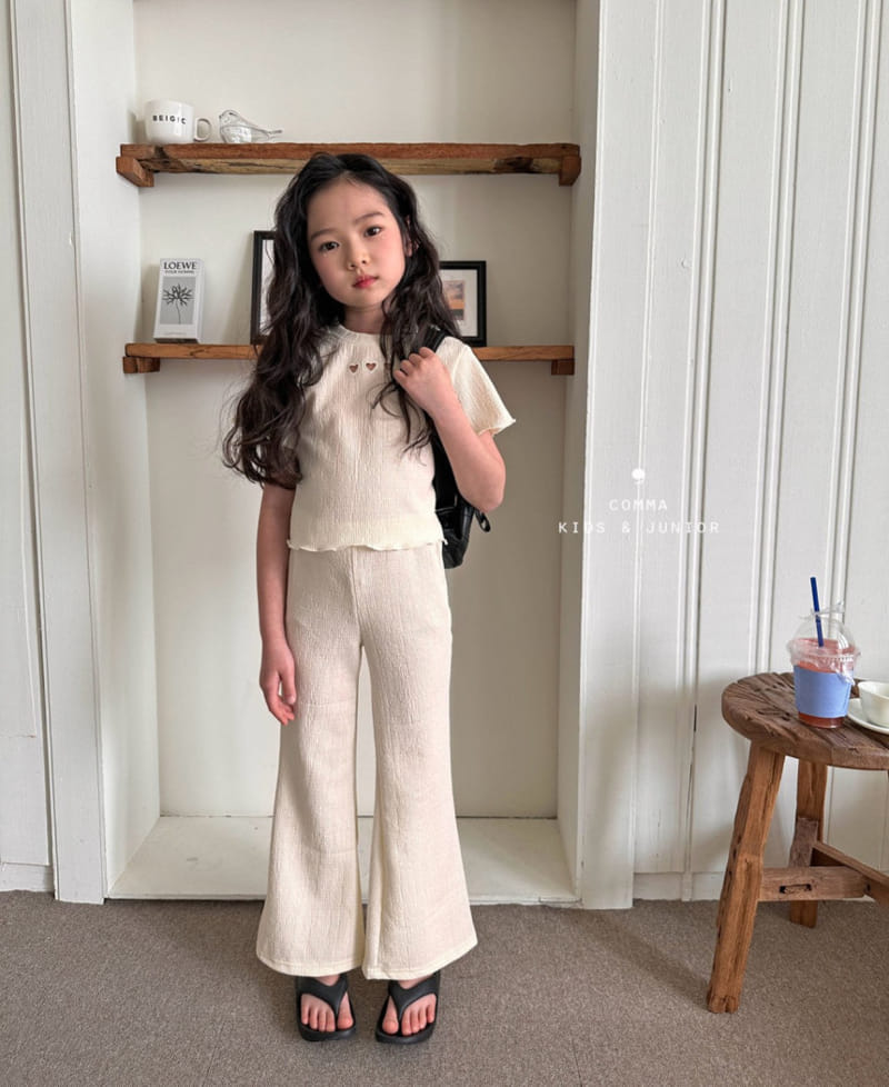 Comma - Korean Children Fashion - #minifashionista - Pleats Terry Tee - 10