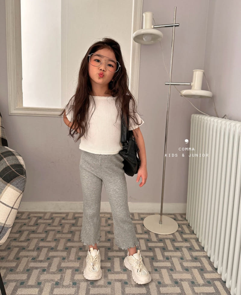 Comma - Korean Children Fashion - #prettylittlegirls - Terry Boots Cut Pants - 3