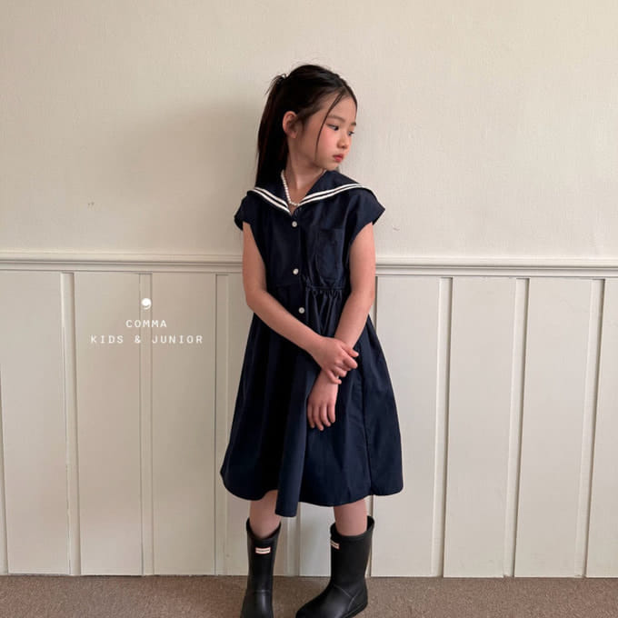 Comma - Korean Children Fashion - #prettylittlegirls - Marine One-Piece