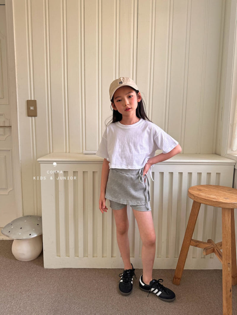 Comma - Korean Children Fashion - #prettylittlegirls - Slit Crop Tee - 7