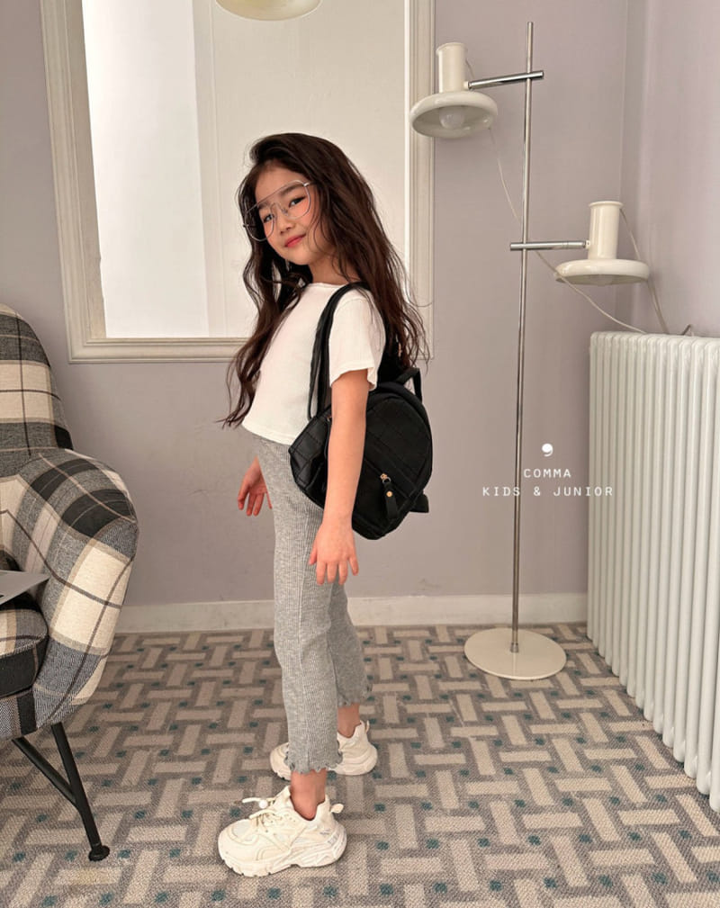 Comma - Korean Children Fashion - #stylishchildhood - Terry Boots Cut Pants - 6