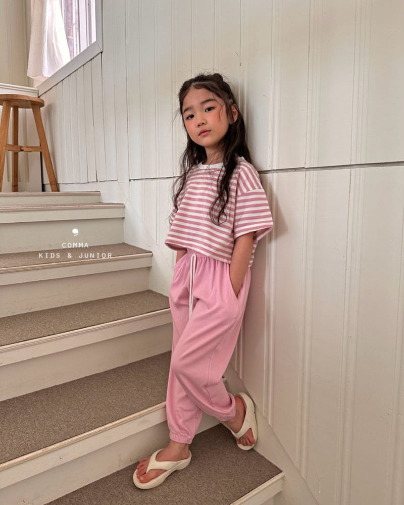 Comma - Korean Children Fashion - #toddlerclothing - ST Crop Tee - 9