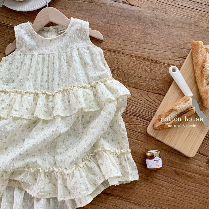 Cotton House - Korean Children Fashion - #Kfashion4kids - Herb Kan Kan One-Piece - 7