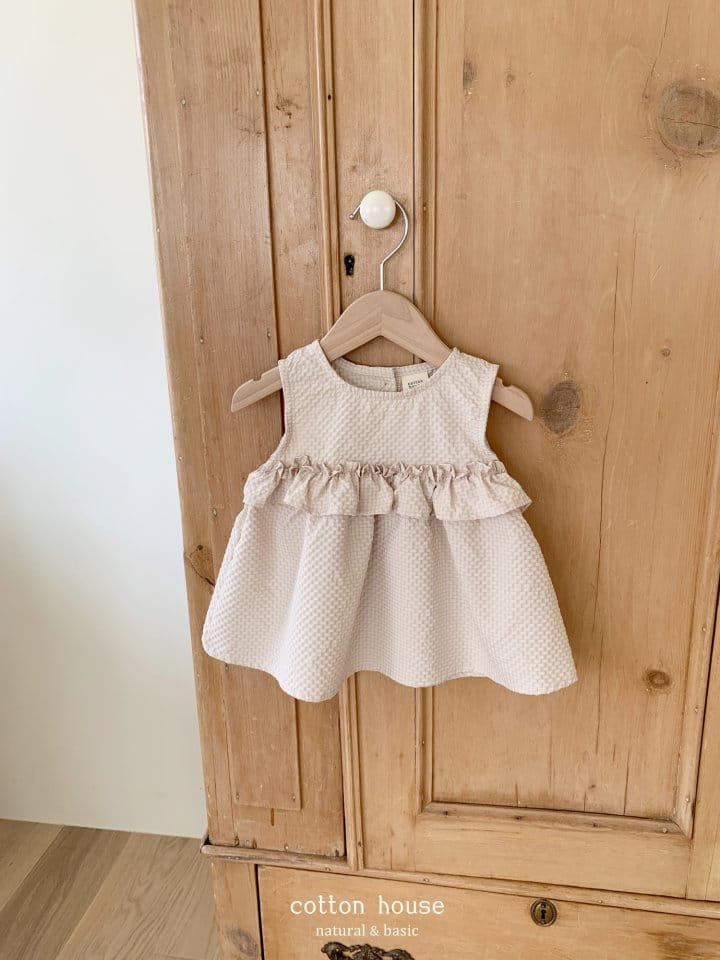 Cotton House - Korean Children Fashion - #Kfashion4kids - Sleeveless Frill Blouse - 6