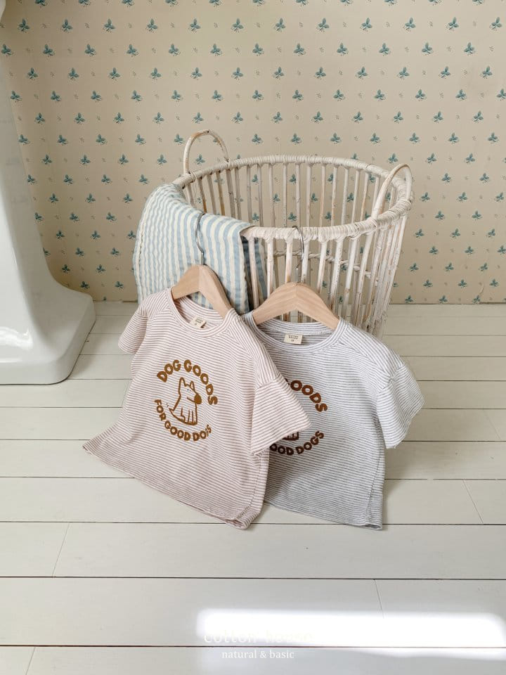Cotton House - Korean Children Fashion - #childofig - Dog Short Sleeve Tee - 7