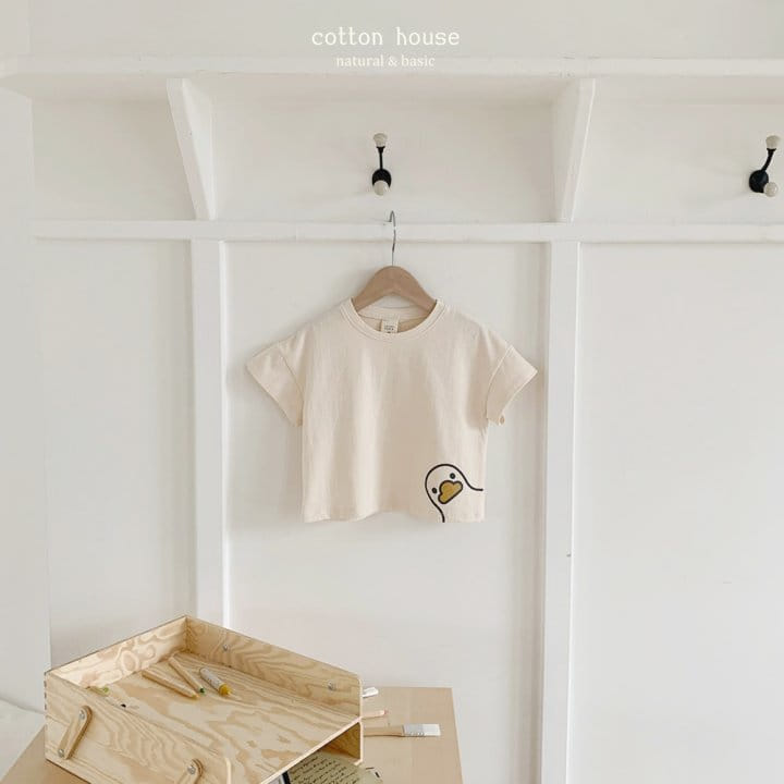 Cotton House - Korean Children Fashion - #childofig - Duck Short Sleeve Tee - 8