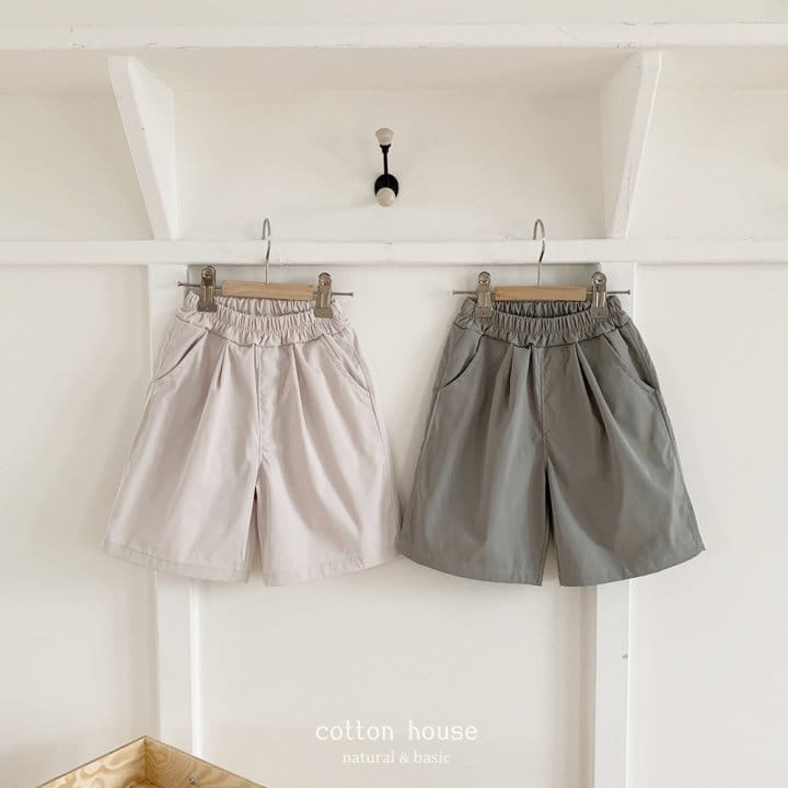 Cotton House - Korean Children Fashion - #childofig - Cropped Shorts - 4