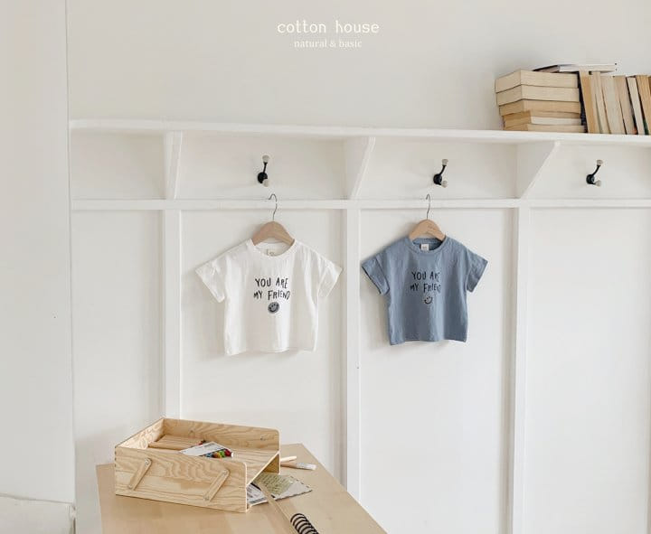 Cotton House - Korean Children Fashion - #childrensboutique - Smile Short Sleeve Tee - 10