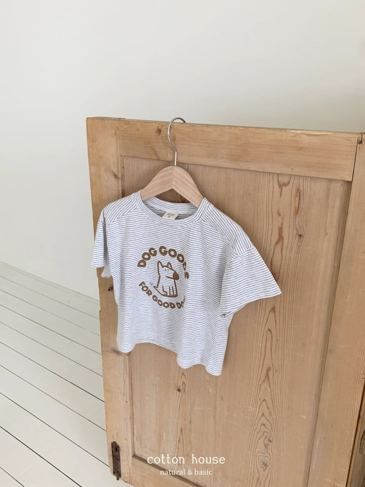 Cotton House - Korean Children Fashion - #designkidswear - Dog Short Sleeve Tee - 9