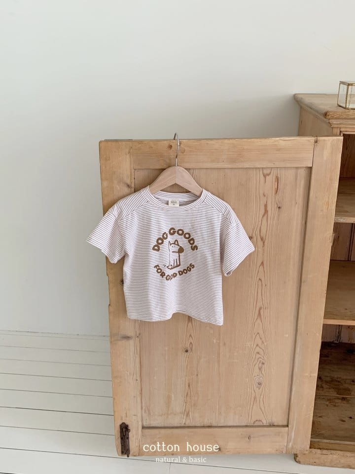 Cotton House - Korean Children Fashion - #discoveringself - Dog Short Sleeve Tee - 10