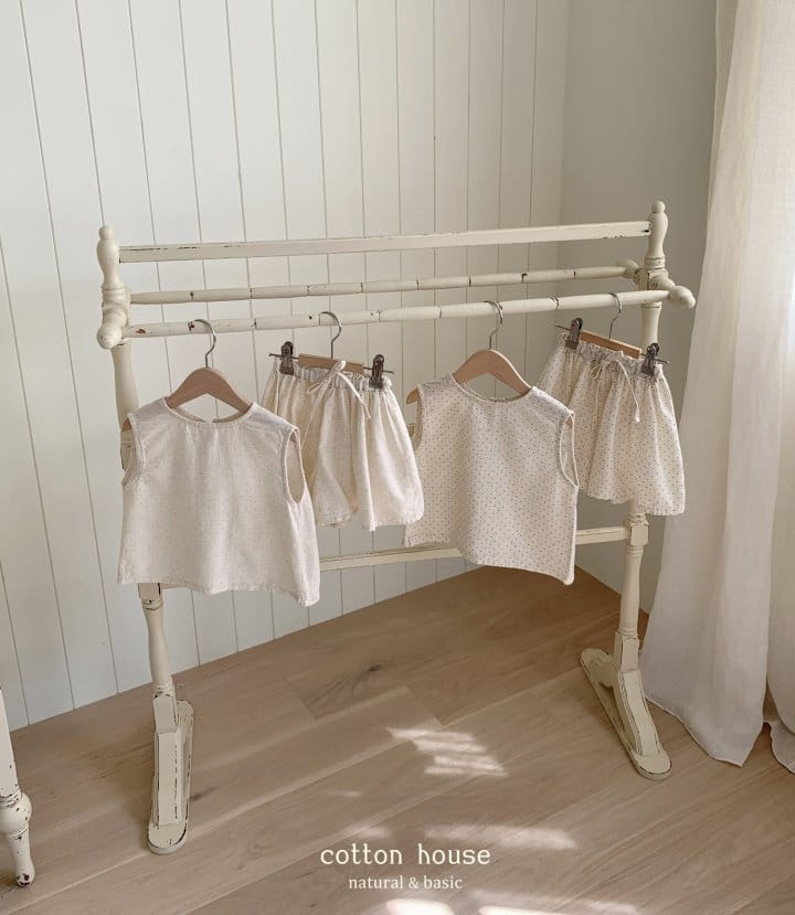 Cotton House - Korean Children Fashion - #discoveringself - Dot Back Slit Blouse - 7
