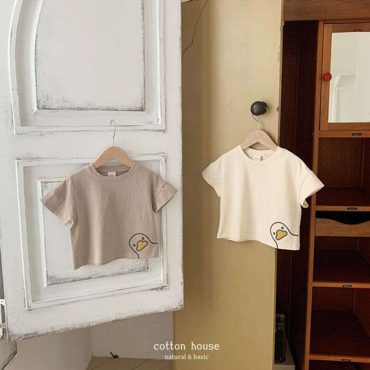 Cotton House - Korean Children Fashion - #discoveringself - Duck Short Sleeve Tee - 11