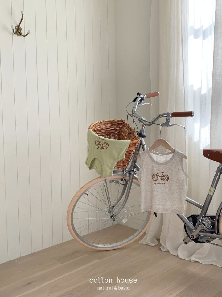 Cotton House - Korean Children Fashion - #fashionkids - Bike Sleeveless Tee - 10