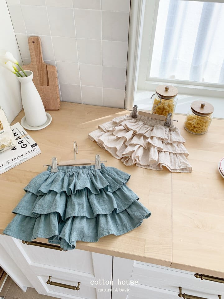 Cotton House - Korean Children Fashion - #fashionkids - Three Layered Kan Kan Skirt