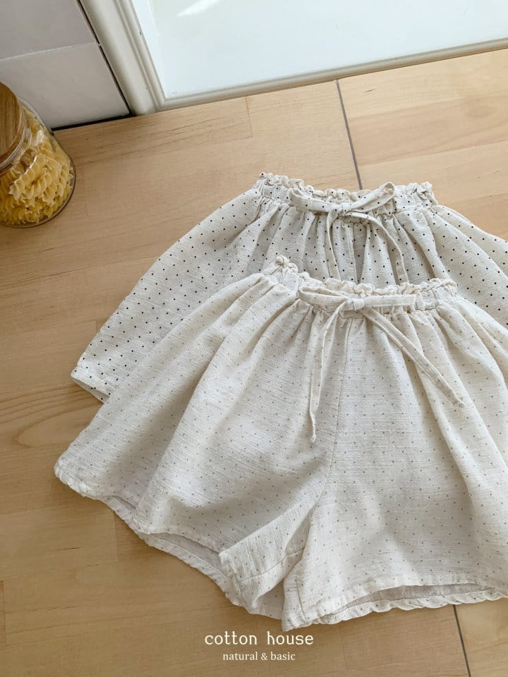 Cotton House - Korean Children Fashion - #kidsshorts - Dot Currot Pants - 8