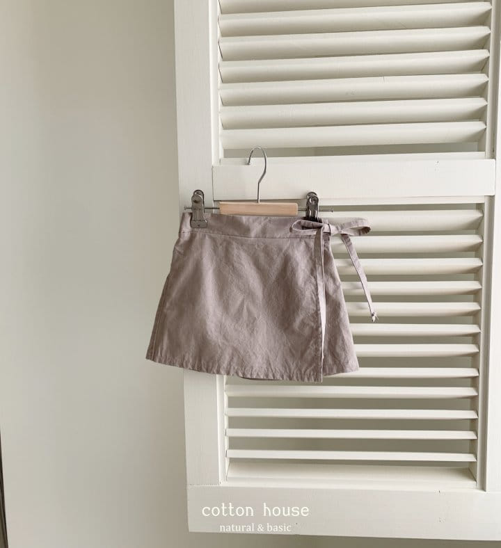Cotton House - Korean Children Fashion - #kidsshorts - Wrap Skirt - 3