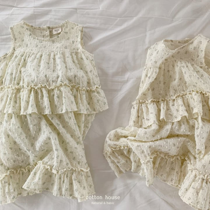 Cotton House - Korean Children Fashion - #kidsstore - Herb Kan Kan One-Piece - 5