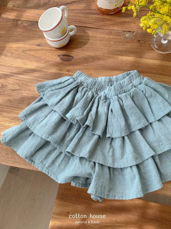 Cotton House - Korean Children Fashion - #kidsstore - Three Layered Kan Kan Skirt - 3