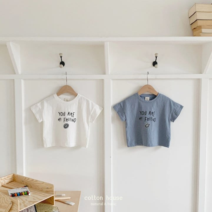 Cotton House - Korean Children Fashion - #kidsstore - Smile Short Sleeve Tee