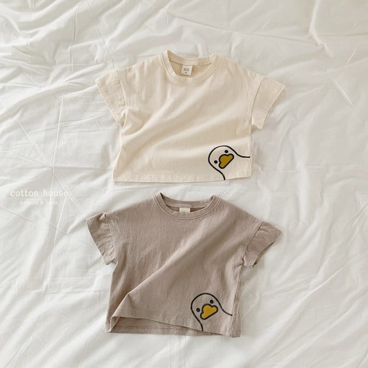 Cotton House - Korean Children Fashion - #kidzfashiontrend - Duck Short Sleeve Tee