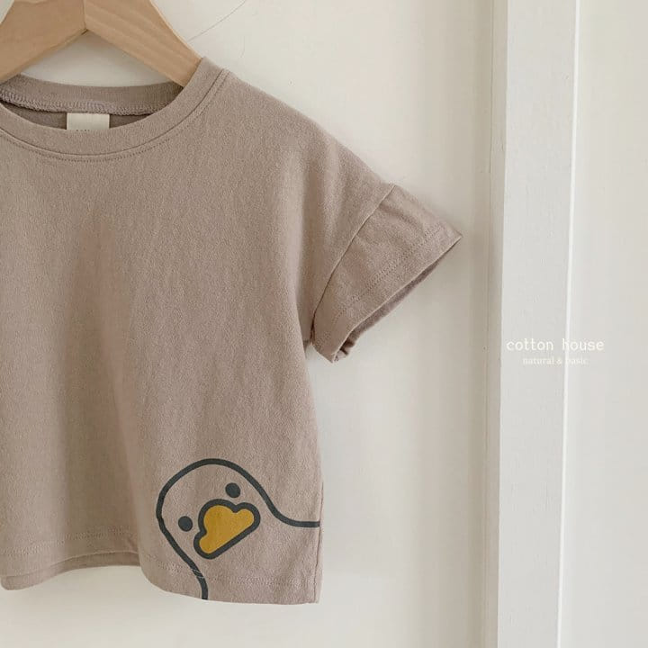 Cotton House - Korean Children Fashion - #littlefashionista - Duck Short Sleeve Tee - 3