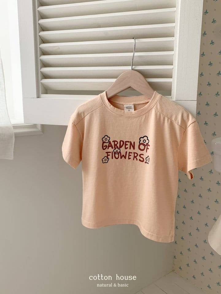 Cotton House - Korean Children Fashion - #minifashionista - Garden Flower Short Sleeve Tee - 3