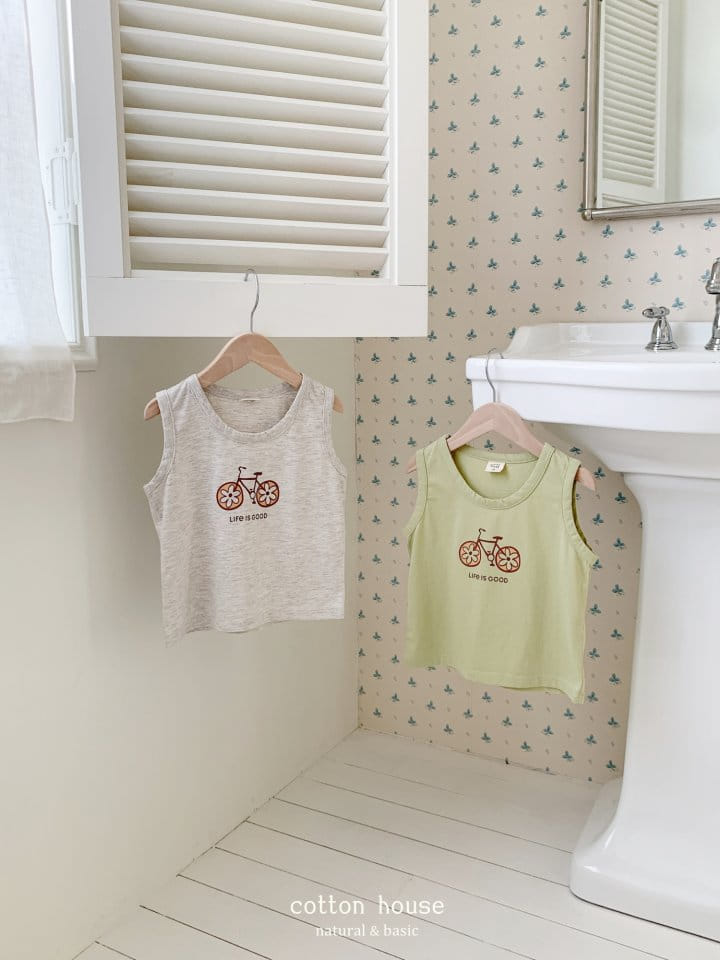 Cotton House - Korean Children Fashion - #minifashionista - Bike Sleeveless Tee